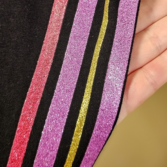 Torrid Premium Leggings Multicolor Side Stripe Black size 1 - Picture 3 of 4